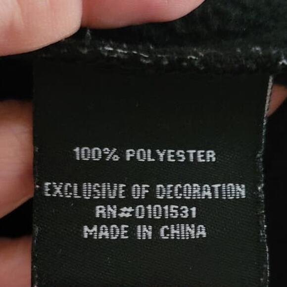 JINX Minecraft Fleece Lined Hoodie Black Blue Kids Small 6/7 - Picture 6 of 11